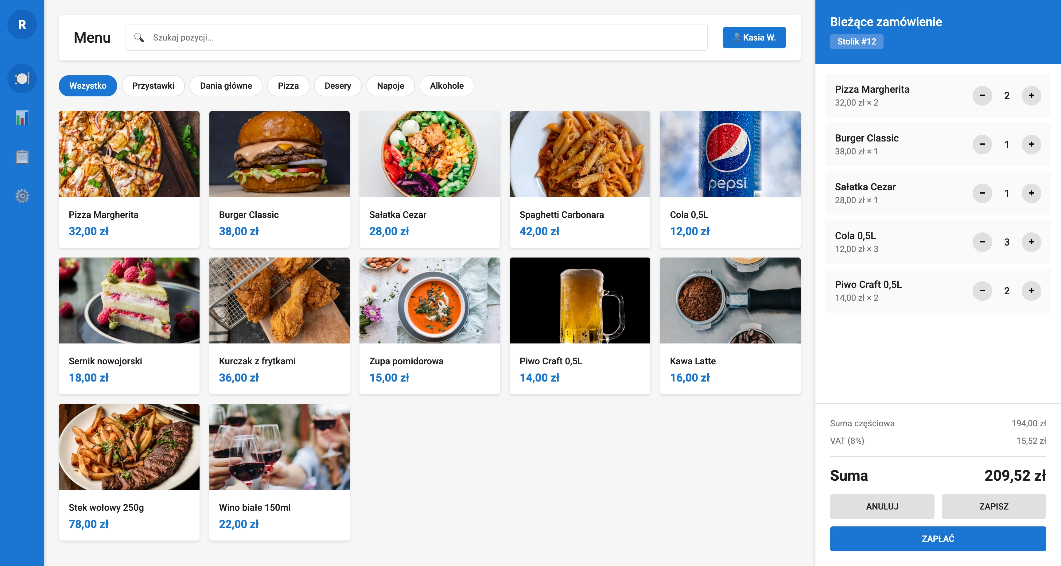 System POS dla Gastronomii